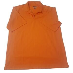Pebble Beach Men's Performance Golf Shirt (Orange, Medium)